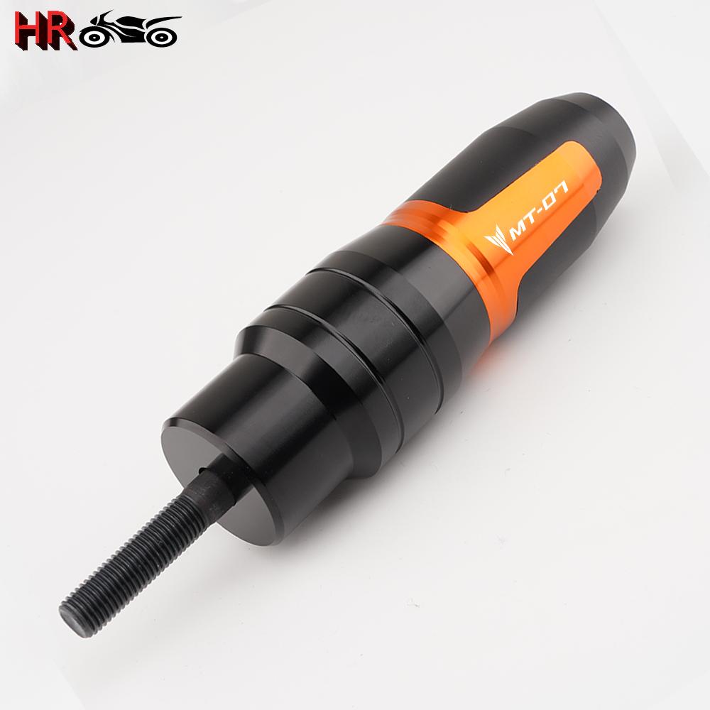 Для YAMAHA MT-07 MT07 MT 07 2014 2015 2016 2017 2018 аксессуары для мотоциклов с ЧПУ рама аварийные накладки выхлопные ползунки Crash