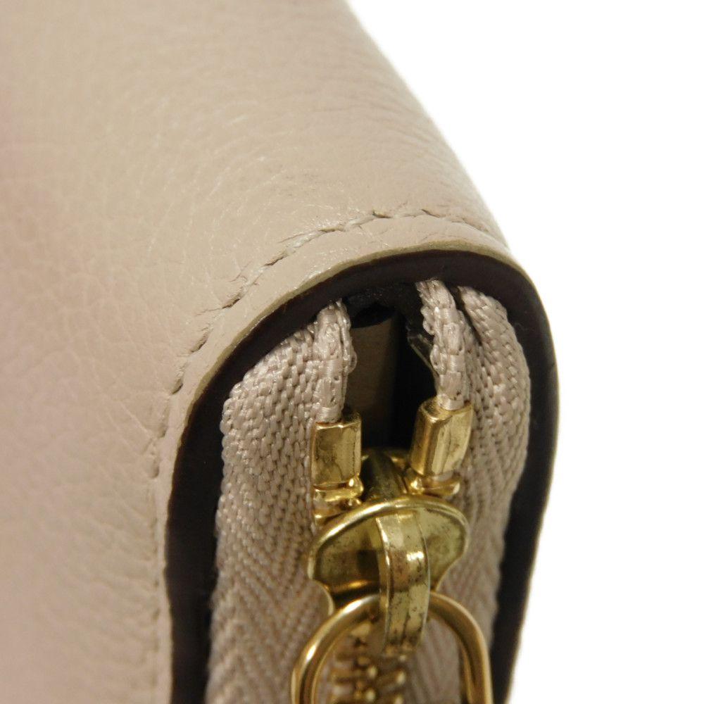 Б/у 12564 Кошелек Lockme на молнии по кругу M80100 7943 Логотип LV на молнии по кругу RFID Подпись LV Зеленый Унисекс из Японии ОРИГИНАЛ