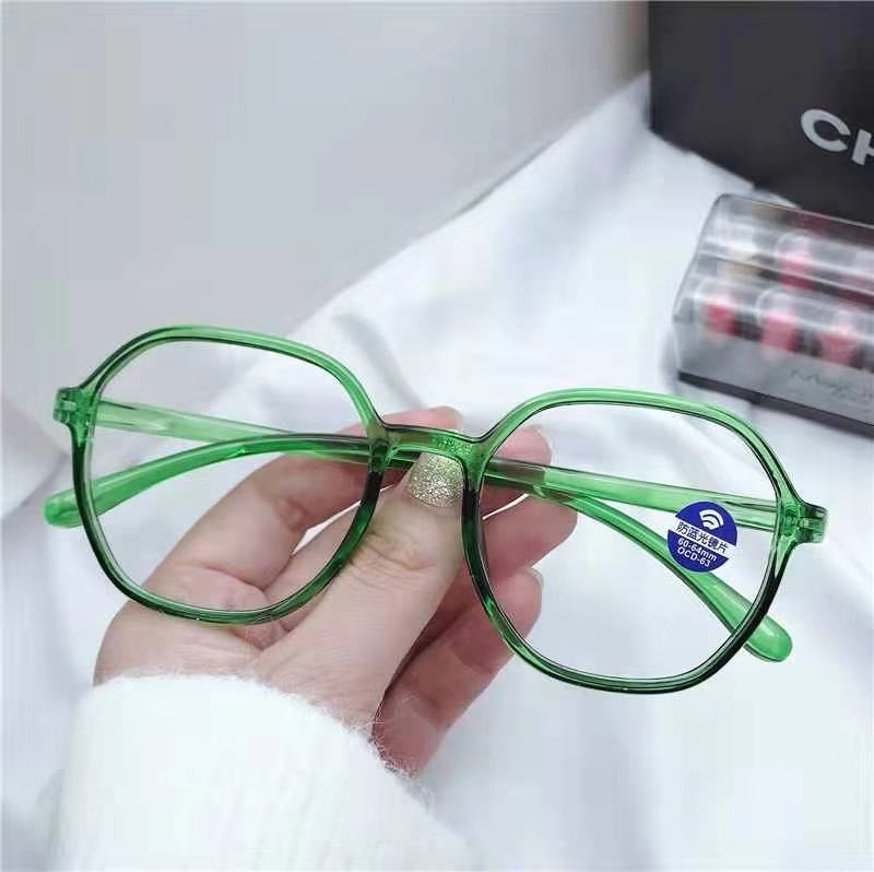 Anti-Blue Glasses Women'S Polygonal Glasses Student Tide Small Myopia Glasses Finished Glasses Frame