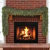 1/2Pcs 150/180/270CM Christmas Artificial Cedar Garland Simulation Norfolk Pine Needle Rattan Fake Greenery Mantle Fireplace Porch Indoor Outdoor