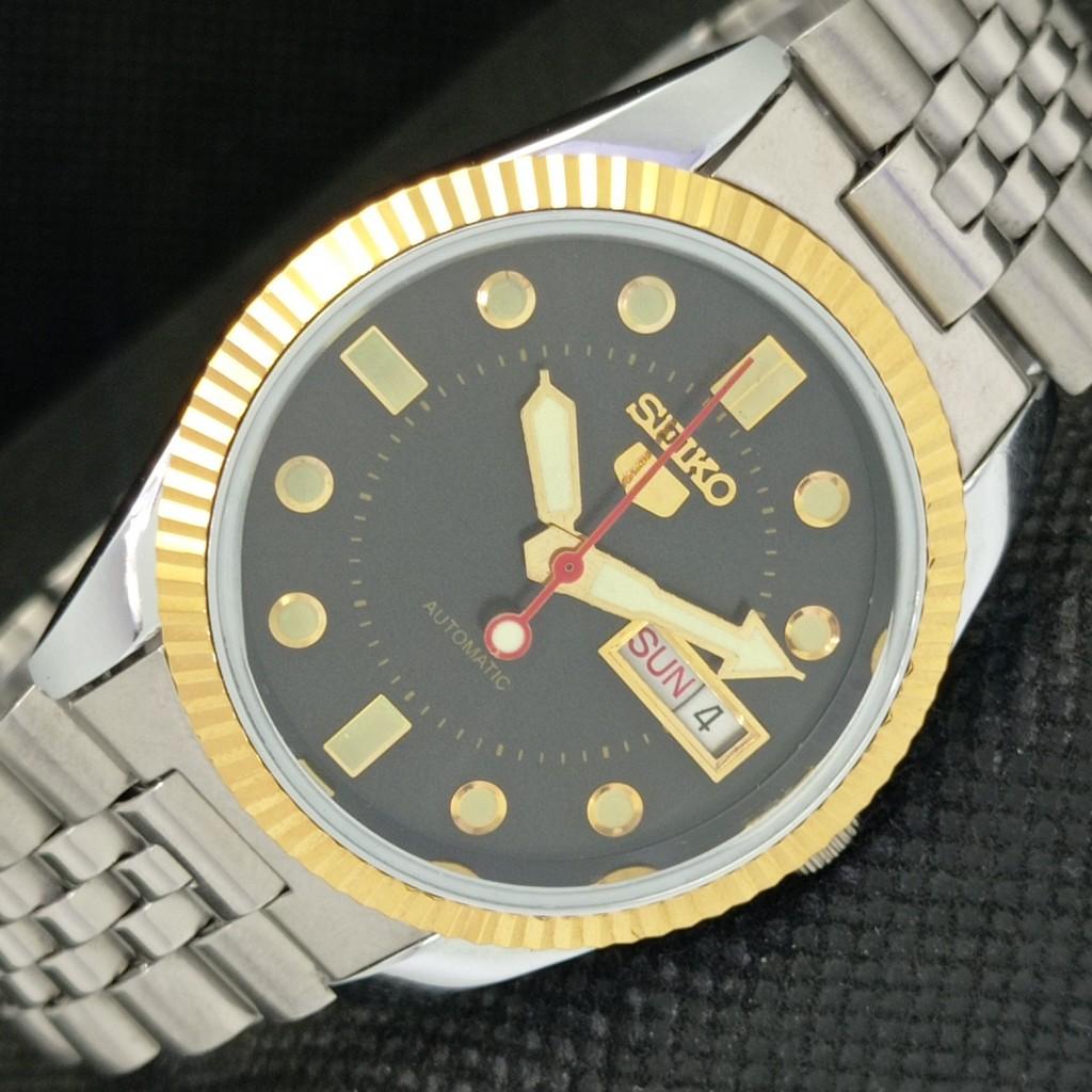 ВОССТАНОВЛЕННЫЕ ВИНТАЖНЫЕ SEIKO ПРОЗРАЧНАЯ ЗАДНЯЯ ЧАСТЬ ЯПОНИЯ МУЖСКИЕ АВТОМАТИЧЕСКИЕ ЧАСЫ a304930-9