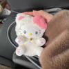 Плюшевая кукла-кошка Hello Kitty в форме сердца, подвеска-брелок для рюкзака, украшение