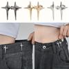 1 Pair Cross Star Waist Buckle Buckle Detachable No Nail No Stitch Waist Button Waist Circumference Change Waist Artifact
