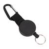 Retractable Key Chain Heavy Duty Carabiner Key Holder Keychain Lanyard Badge Reels with Steel