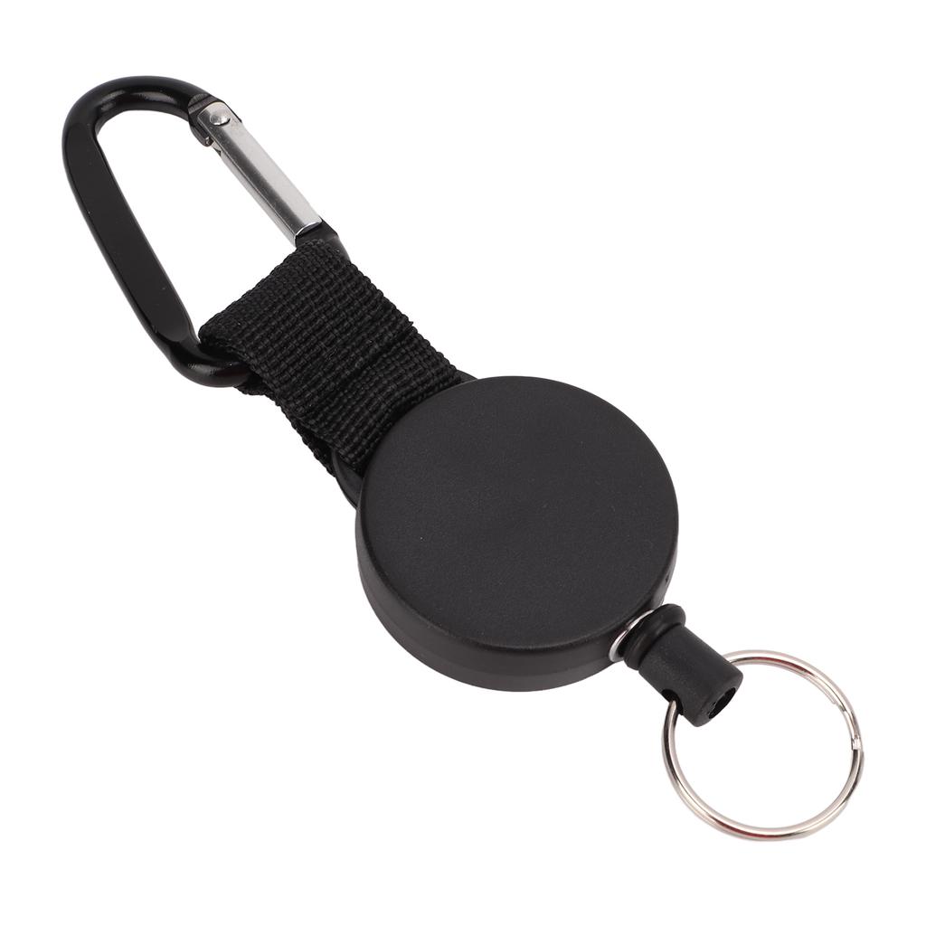 Retractable Key Chain Heavy Duty Carabiner Key Holder Keychain Lanyard Badge Reels with Steel