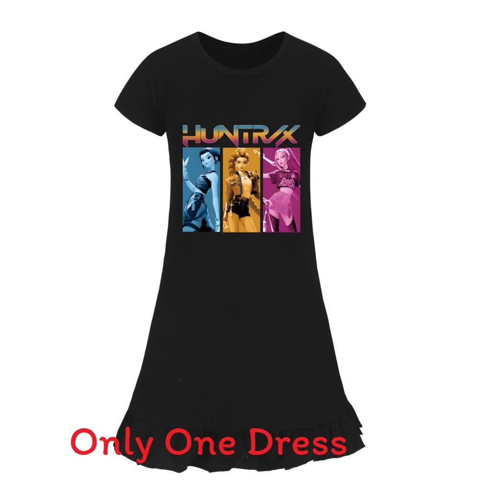 Rochie de dormit Hunters Kpop Demon Girl cu fustă cu volane pentru copii, pentru lounge, somn și