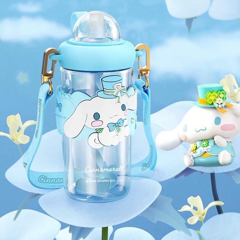 Многоразовая бутылка для воды Sanrio Melody из Tritan с герметичной крышкой для детей и взрослых