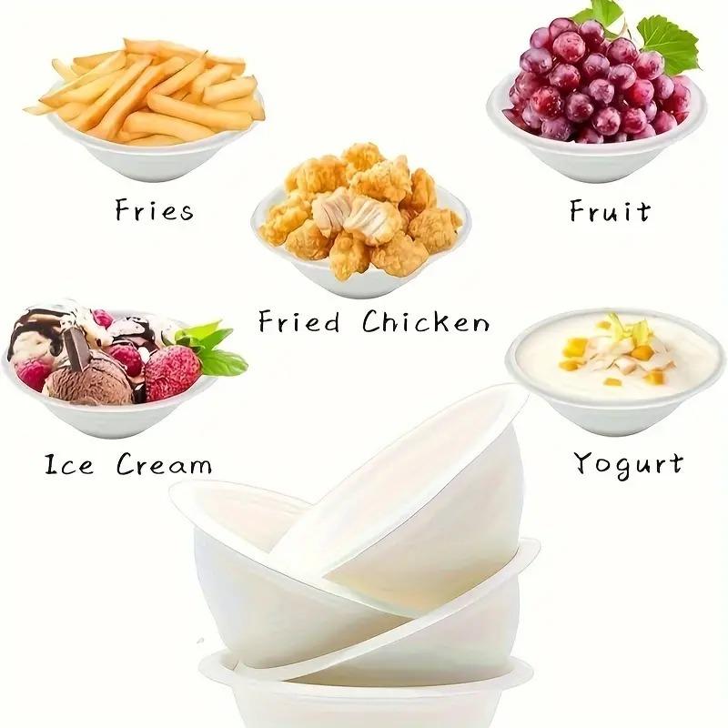 Одноразовые бумажные миски Биоразлагаемые бумажные миски Семейные вечеринки Пикники Супы Фруктовые закуски Десерты Бытовые контейнеры для еды