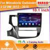 Android для Mitsubishi Outlander 3 GF0W GG0W 2012 - 2018 автомобильный радиоприемник стерео мультимедийный плеер GPS Carplay Android Auto 4G