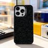 Чехол для телефона с рисунком под карбон для iPhone 11, 12, 13, 14, 15, 16, 17, Pro, Max, Plus, E, Air, Mini, IMD, матовый черный