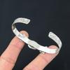 Halloween Deal 925 Sterling Silver Golden Rutile Gemstone Daughter Ethnic Bangle