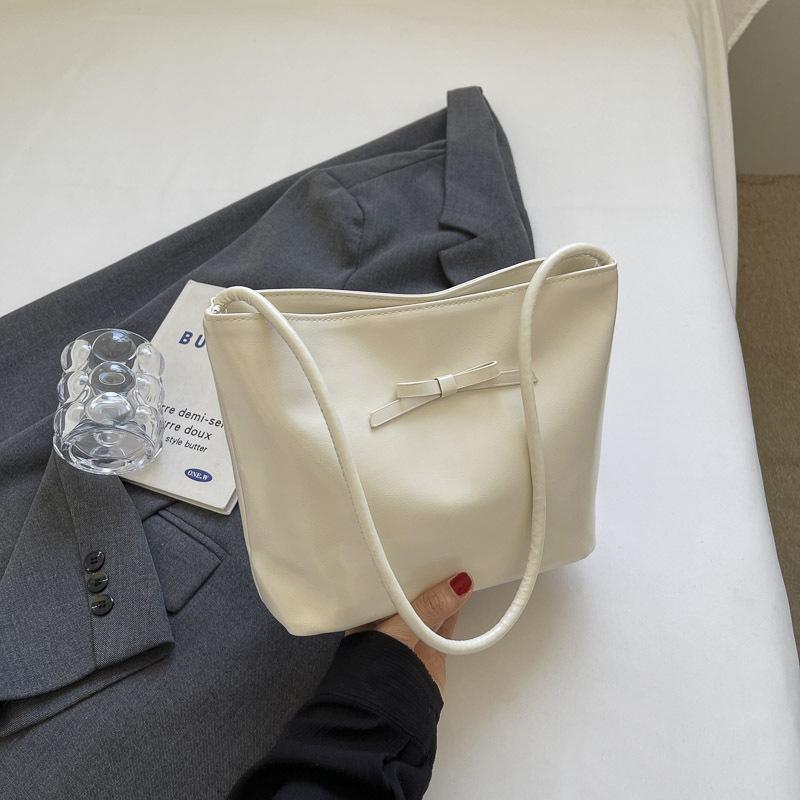Женская сумка из искусственной кожи с дугой, красные сумки-ведра, простые дорожные сумки, универсальная сумка через плечо для женщин, корейский тренд, повседневная, новая