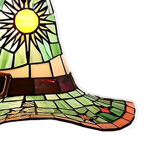 Хэллоуин Ведьма Шляпа Подвесное Украшение Витраж 2D Плоский Акрил