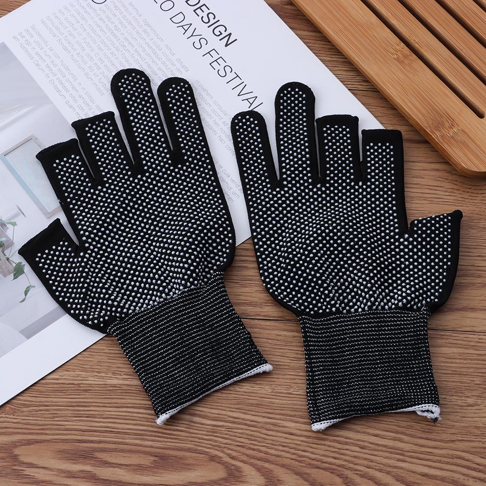 Sunscreen Stretch Driving Mittens Open/Half Fingers Sun Protection Anti-Slip Fishing Gloves
