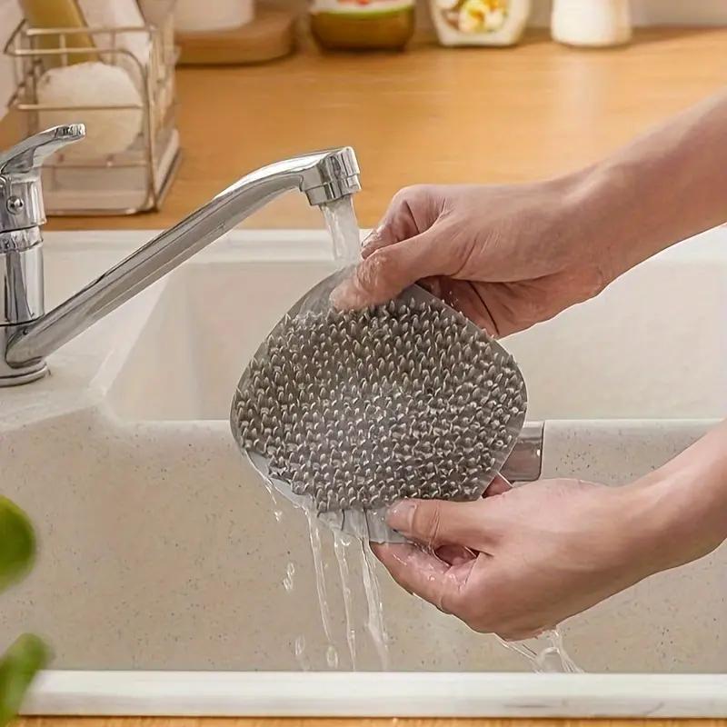 1 шт. Силиконовая щетка для чистки фруктов и овощей, щетка для мытья посуды, бытовая кухонная дезинфекция, не легко прилипает масло, губка для мытья посуды, щетка для горшка