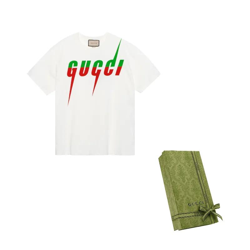 GUCCI Men's Cotton Blade T-shirt White (Unisex) T-Shirts 565806 XJAZY 9037