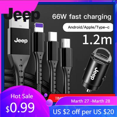 Для автомобиля Jeep Внутреннее зарядное устройство 3 в 1 Зарядный кабель Автоаксессуары Для Jeep Wrangler Compass Renegade Grand Cherokee Patrio