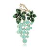 Fashion Rhinestone Grape Brooch High-End Temperament Simple Apparel Accessories Coat Suit Pin Brooch