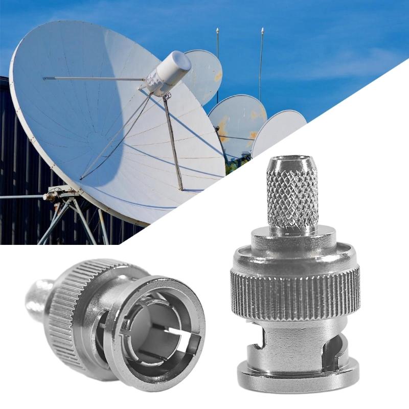 BNC Male To Coax RG59 Female Signal Adapter for Computer Cables and Connectors 1PC Video Adapter