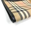 BURBERRY Check Document Pouch Clutch bag Canvas/Leather Beige