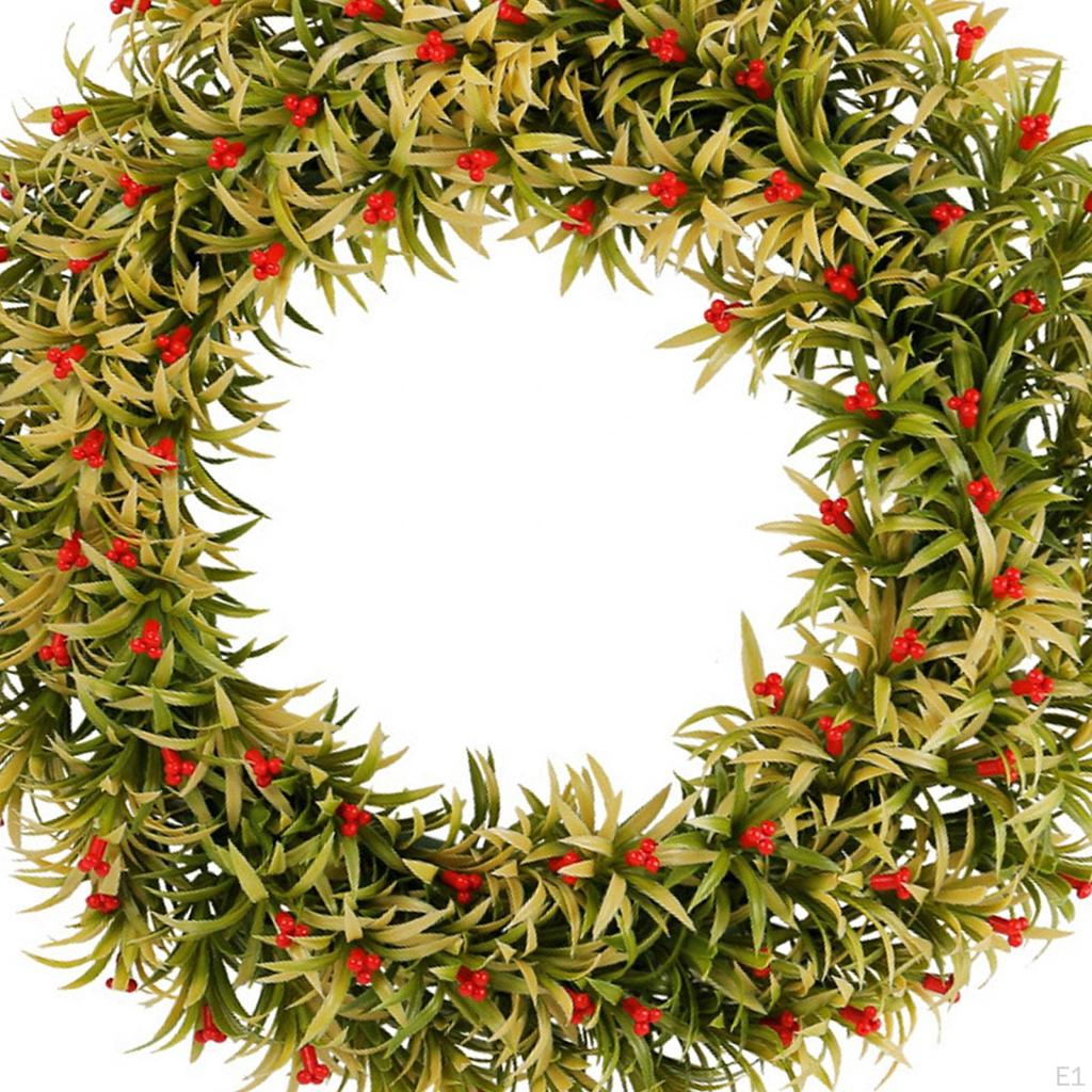 Artificial Red Berry Spring Wreath Front Door Garden Farmhouse Home Greenery for Wedding