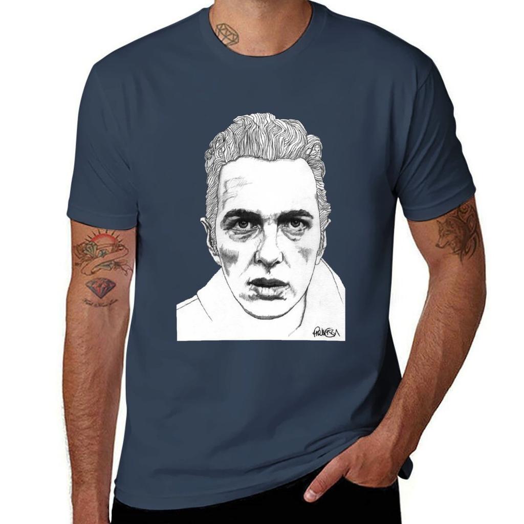 Футболка Joe Strummer Базовая Однотонная С Коротким Рукавом С Круглым Вырезом