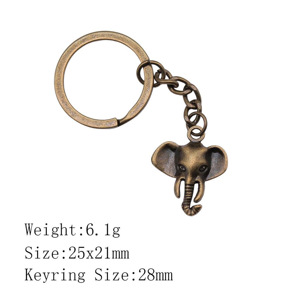 Wedding Anniversary Men Keychain Elephant Key Ring Women's Clothing Chains For Boys