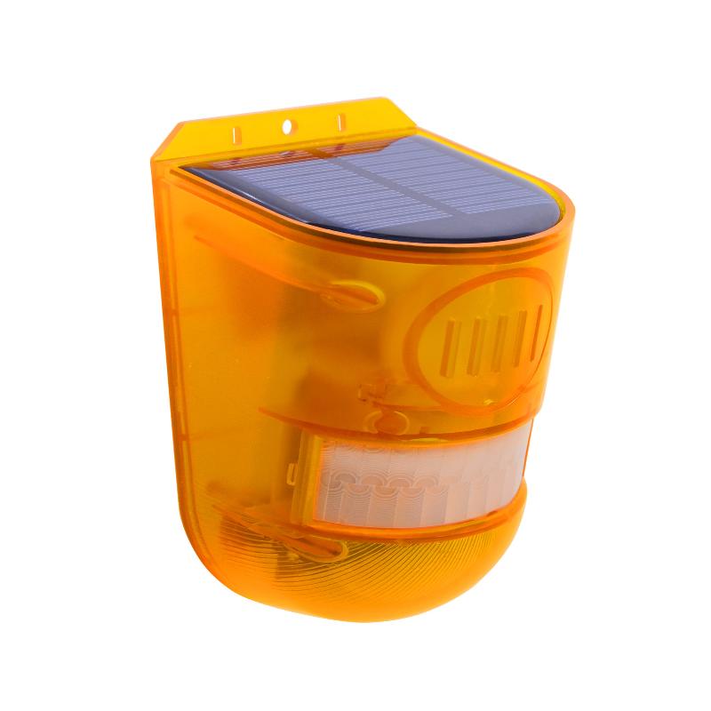 Wireless Solar Motion Alarm Light 120dB Siren IP65 Waterproof for Outdoor Patio Vegetable Garden Animal Repellent