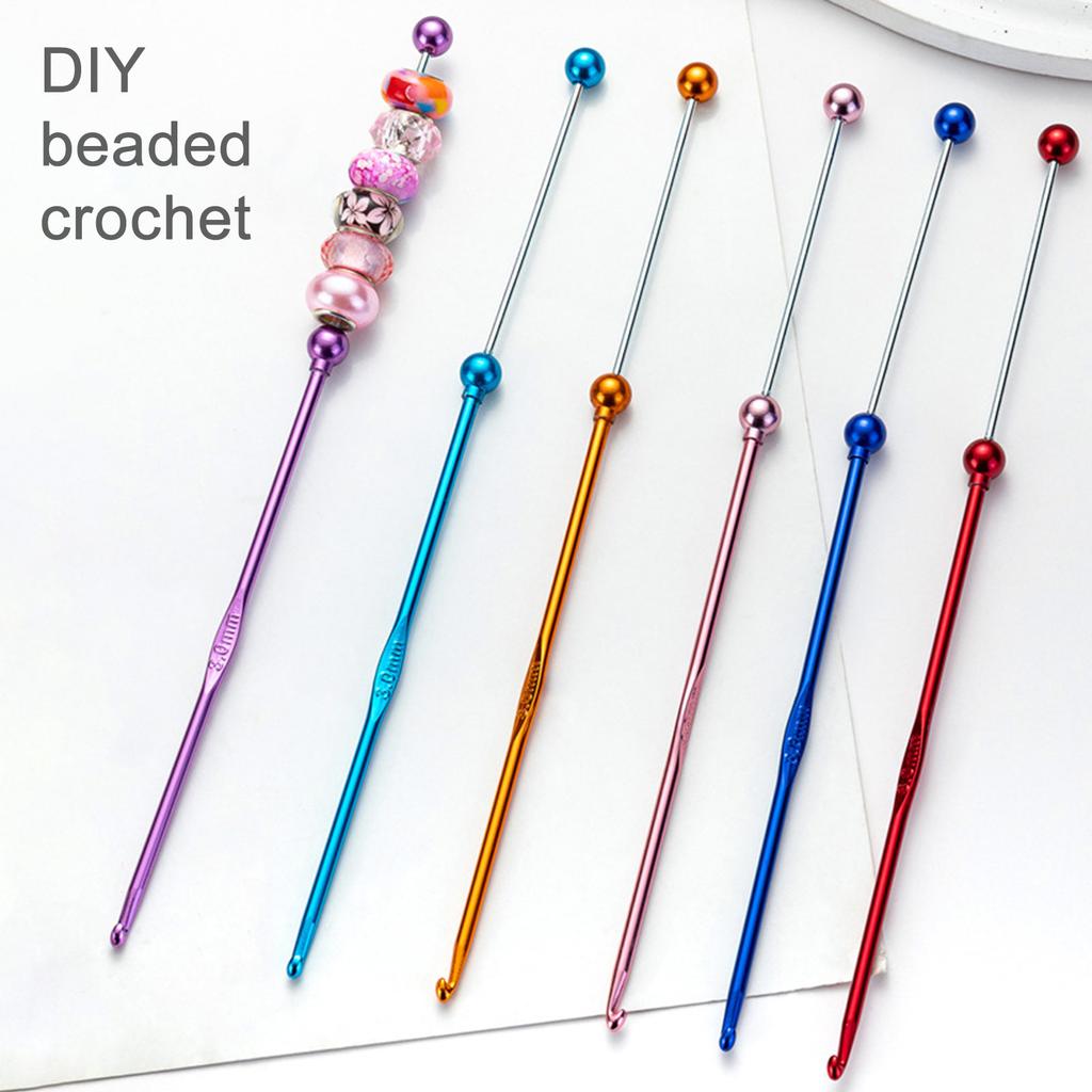 3 мм металлический крючок для вязания крючком ручная работа игла для вязания крючком практичные бусины спицы для вязания крючком
