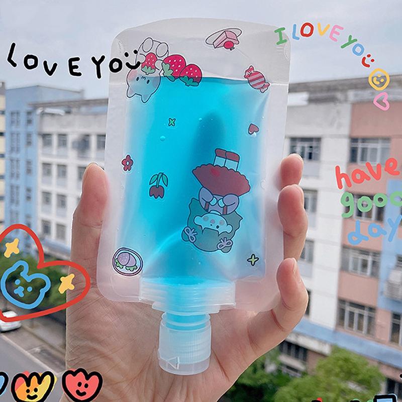 30/50/100 мл Дорожная сумка для хранения шампуня Сумка для хранения шампуня Жидкий косметический чехол Многоразовый герметичный многоразовый чехол