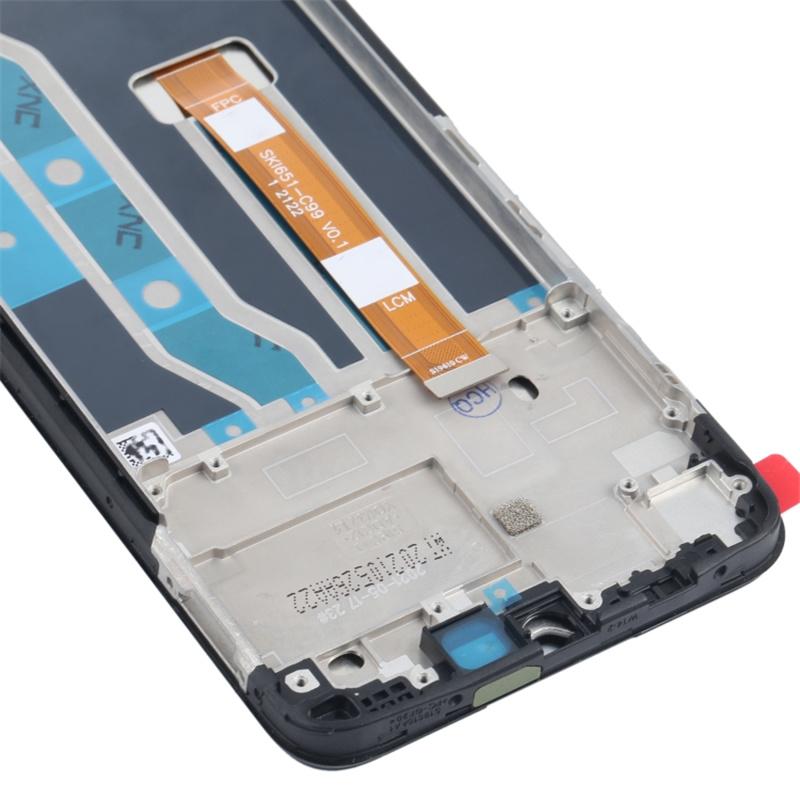 For Realme C21Y Grade B LCD Screen and Digitizer Assembly+Frame Replace Part (without Logo)