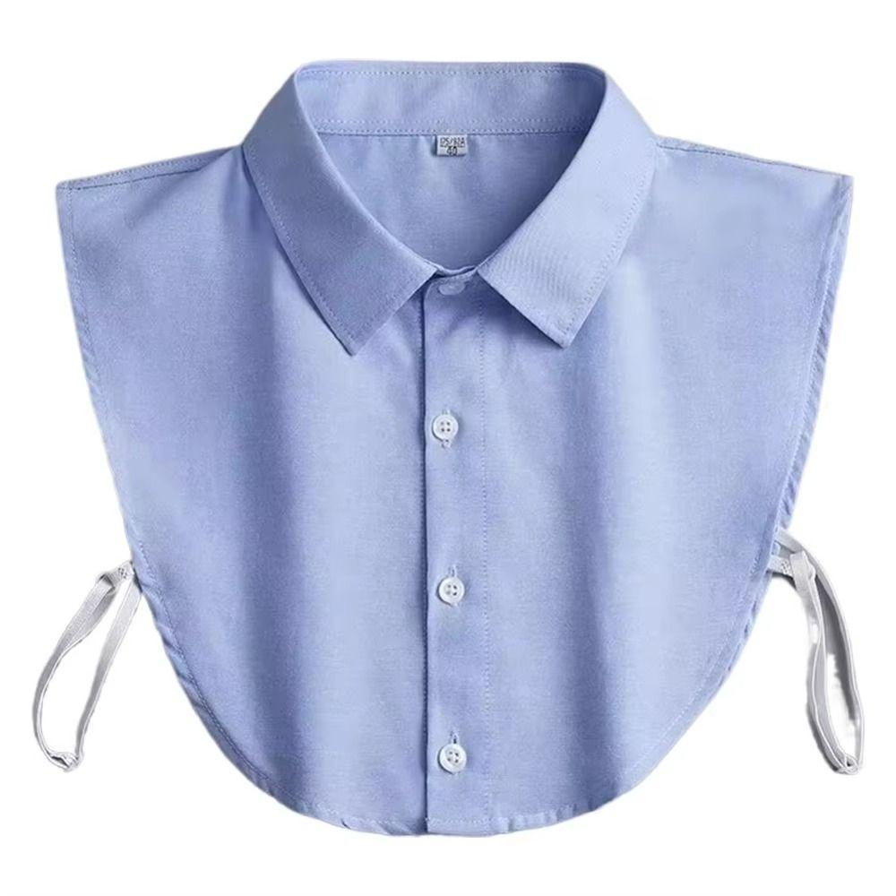 Black Lapel Half Shirt White False Blouse Collar Simple Fake Collar Clothes Decoration