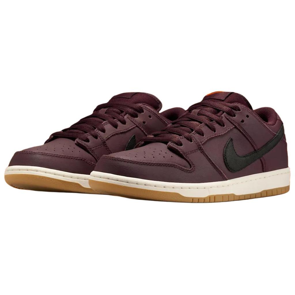 Nike Кроссовки унисекс SB Dunk Low Pro Burgundy Crush Красный Черный-Мистический-Финиковый-Парусный-Жевательная резинка-Светло-коричневый-Безопасный оранжевый IO2304-600