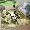 Bendy Flannel Pattern Square Carpet,Area Rug,Carpet Rug for Living Room Bedroom Sofa Playroom Decor,Non-slip Floor Mat
