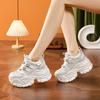Мода 2025 Весна Новые Кроссовки на массивной подошве в стиле «папиных», женские, платформа, одинарные туфли с водяными бриллиантами, модные кроссовки на скрытой платформе