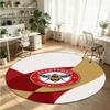 Brentford Football Printed Round Crystal Velvet Rug Soft Non Slip Floor Carpet For Bedroom Holiday Gift