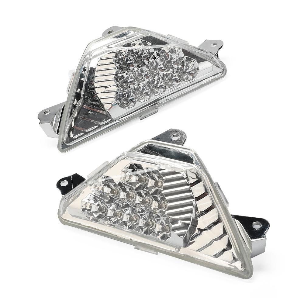 2 шт. Передние светодиодные указатели поворота янтарного цвета для Kawasaki ZX-6R Ninja 1000/300/400/650