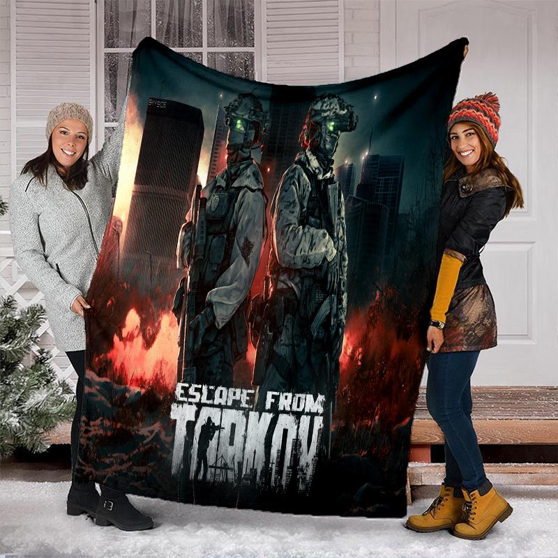 Escape Tarkov Tactical Gear Perfect All Seasons Soft Comfortable Blanket Suitable Sofa Office Nap Travel Birthday Gift Christmas Present