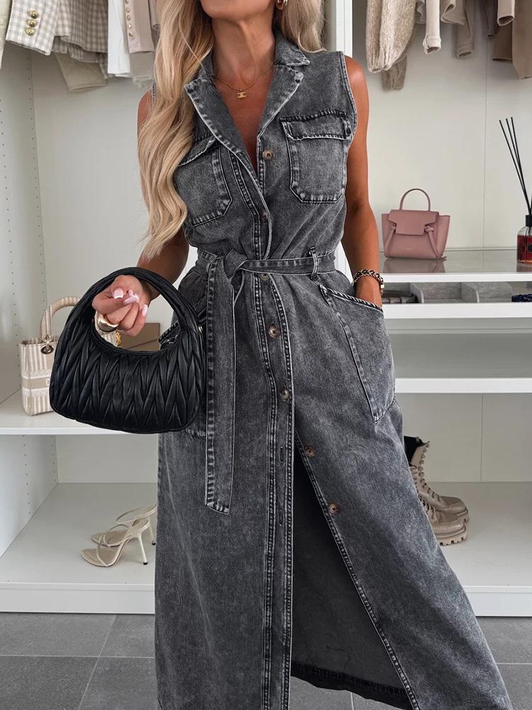 Платье для вечеринки в праздничном стиле с рукавом три четверти, женское весенне-летнее шикарное макси-платье с V-образным вырезом, элегантное женское платье на одной пуговице, 2025