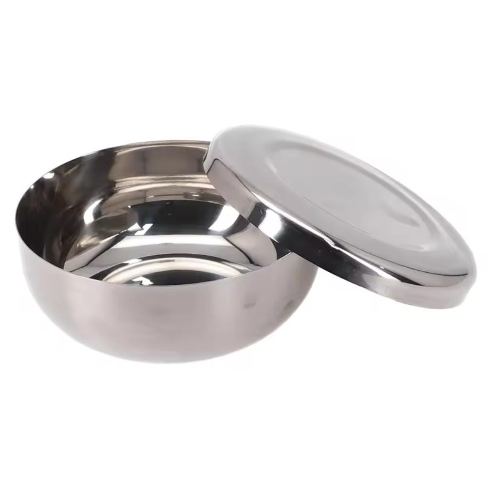 Unbreakable Korean Rice Bowl Stainless Steel Pickle Container Kitchen Tool Ramen Bowl Children