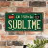 Vintage Metal Tin Sign Long Beach California Sublime Poster Grunge Hippie Room Decor Rock Band Posters Sublime Tapestry Funny Street Signs For