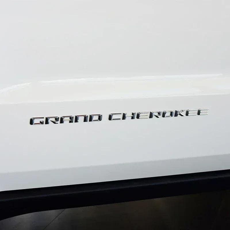 ABS 3D Letters Car Fender Side Emblem Badge Logo Stickers For Jeep Grand Cherokee WK2 WK WJ SRT 2013 2014 2015 2016 Accessories ap1