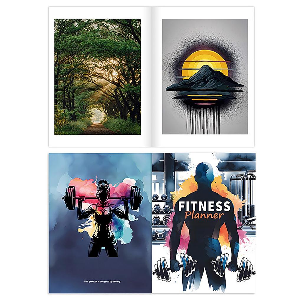 Fitness Program Planner Notebook, Personal Goal Management And Life Planning Journal, Daily Task And Goal Tracking Tool