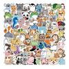 100 Cartoon Natural Animals Collection Graffiti Stickers Decorative Suitcase Waterproof No Glue Stickers