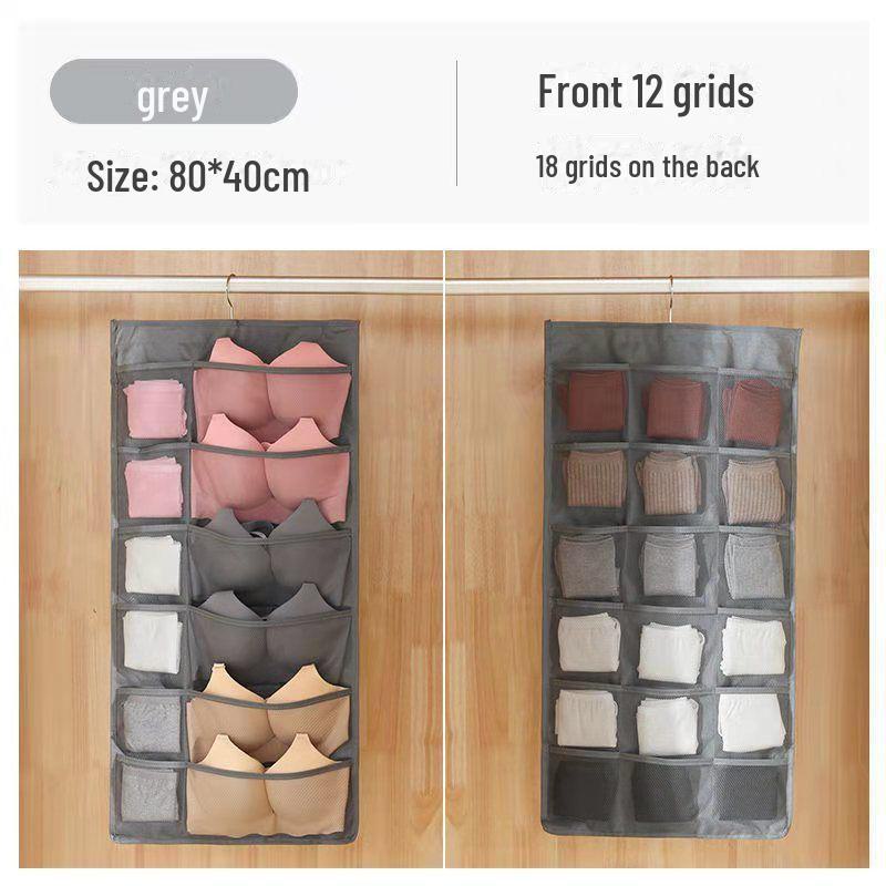 Двусторонний подвесной органайзер для бюстгальтеров и носков