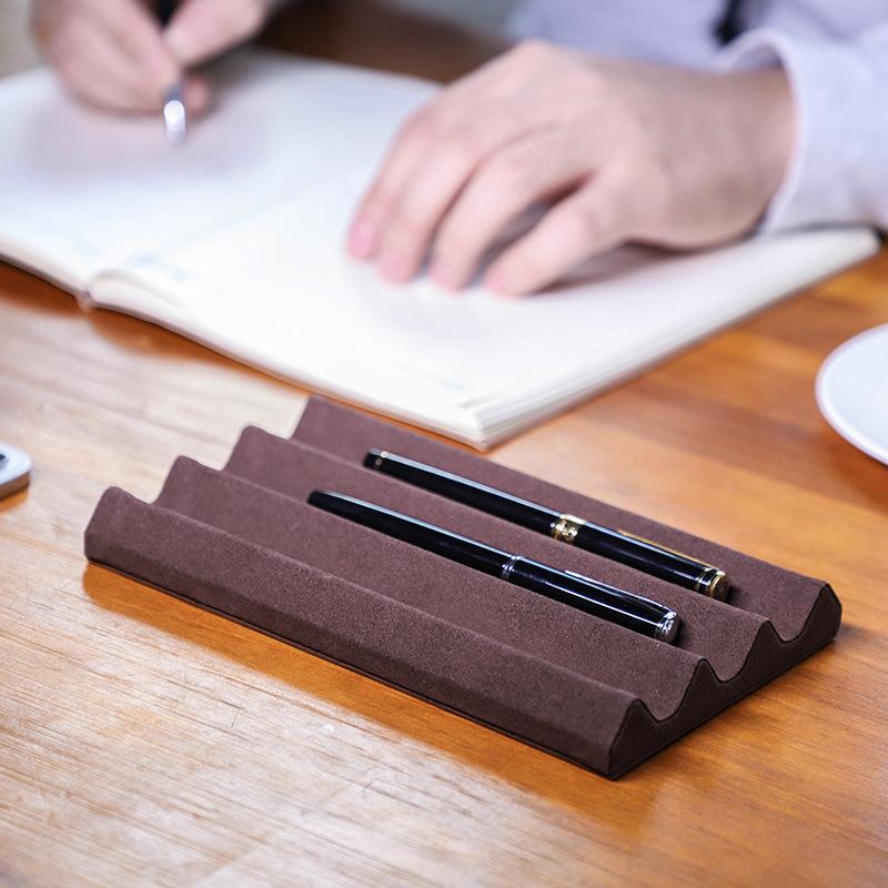Ручная работа 1/2/3 размера для настольной ручек Креативная стойка для ручек Кожаный держатель для ручек Kawaii Настольный органайзер для карандашей Офисные аксессуары