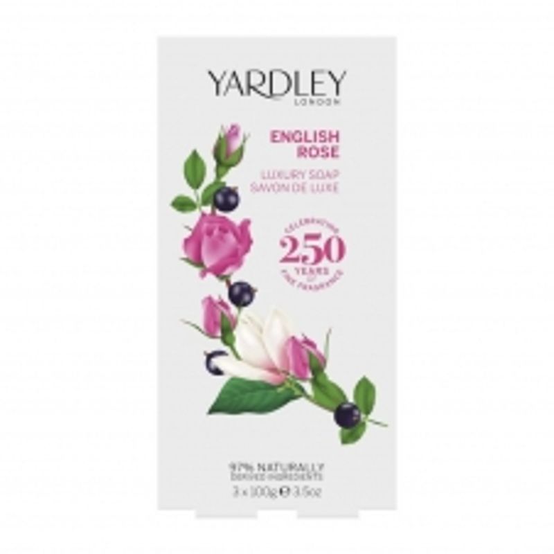 Yardley London Английская Роза Роскошное Мыло 100г x 3 (Комплектный продукт)
