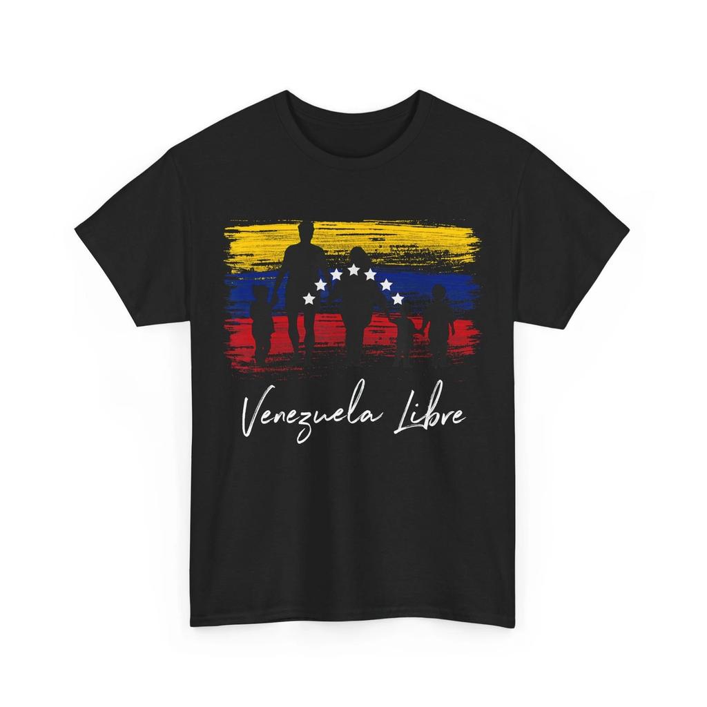 Venezuela Libre 7 Star Flag Family Souvenir T-Shirt