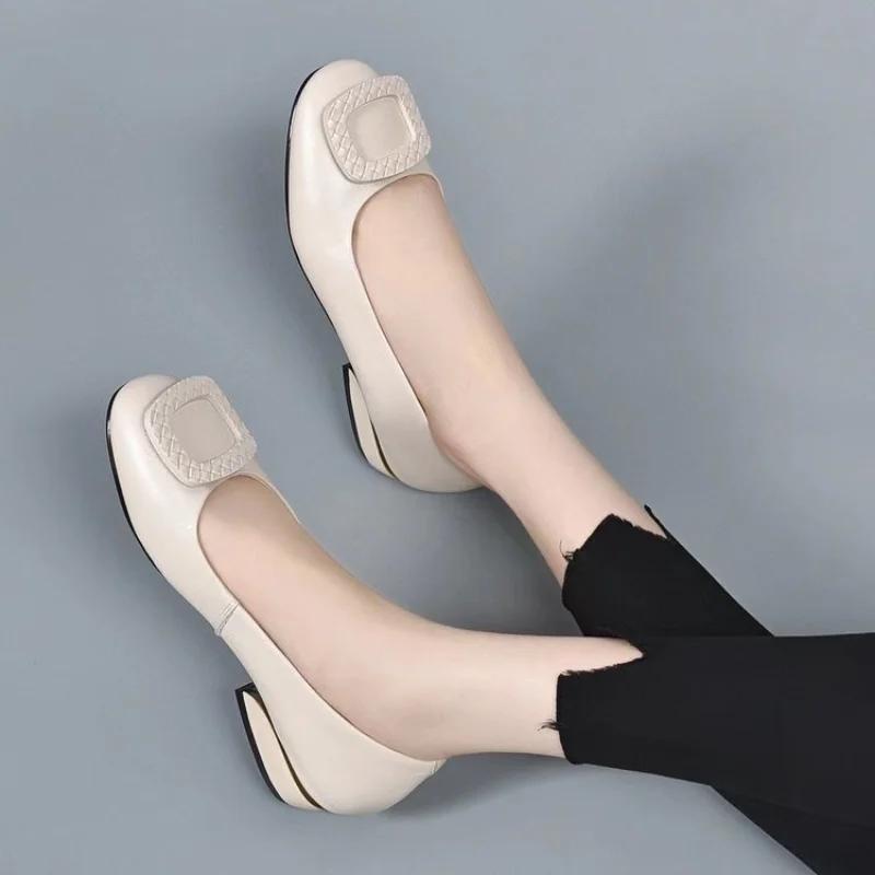 2024 Spring Women Flats Round Toe Ladies Ballet Shoes Casual Flat Office Work Shoe Women Loafers Female Boat Lolita Shoes