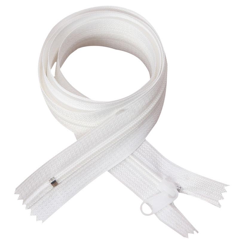 Белая нейлоновая застежка-молния с закрытым концом для защитной одежды, простыней, подушек, палаток (нет. 3 и нет. 5)